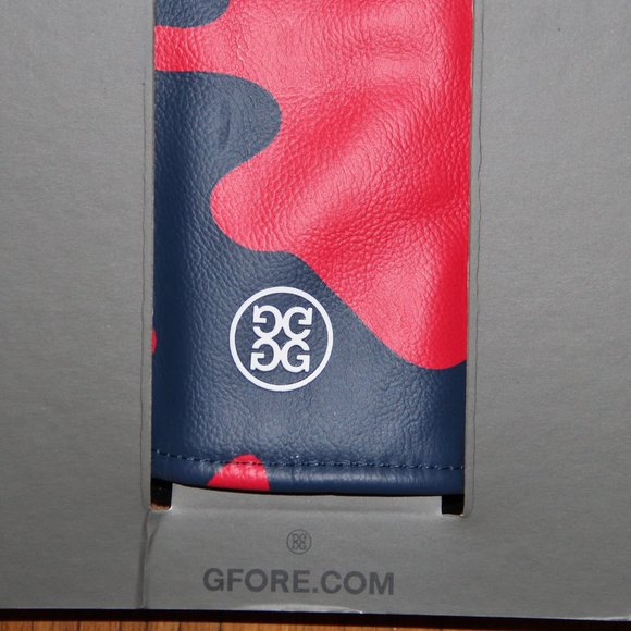 G/Fore Camo Velour-Lined Golf Driver Headcover Wood Cover Blue Red - Picture 2 of 4